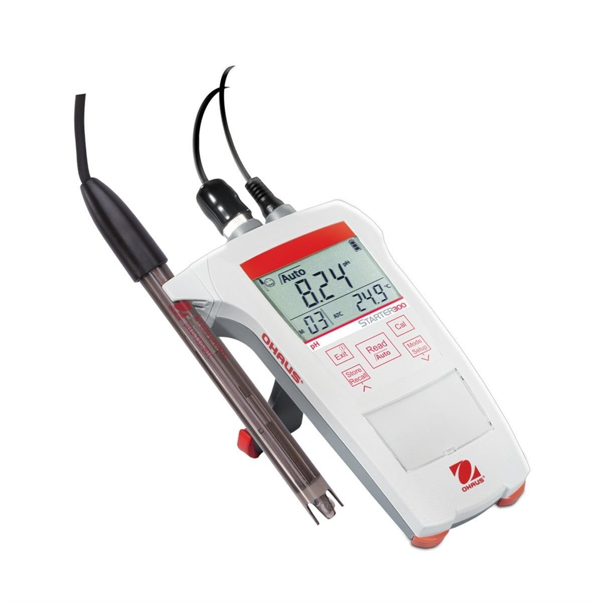 OHAUS ST 300 pH-G Portatif pH Metre | ST320 Epoksi Elektrod ile 0.00...14.00 pH | 0... 100 °C Sıcaklık Entegreli
