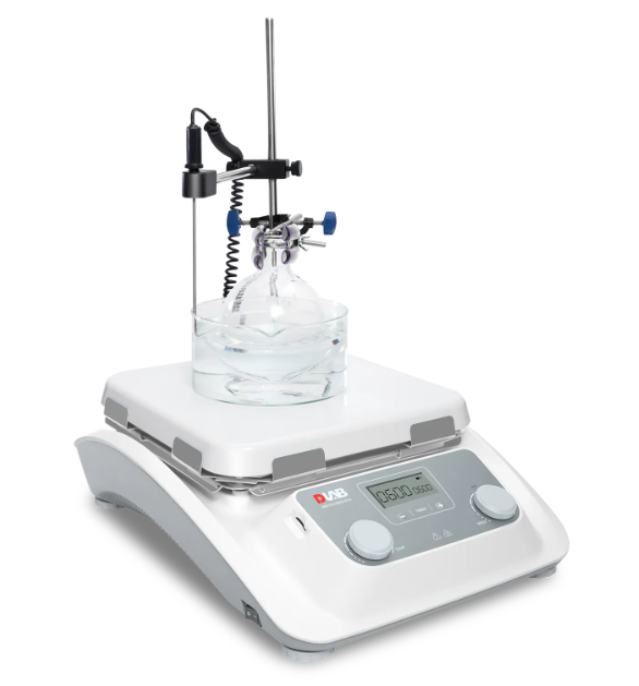 DLAB MS10-H500-Pro SET Isıtıcılı Manyetik Karıştırıcı 100... 1.500 rpm | 500 ℃ | 30 L | PT1000 | CLAMP
