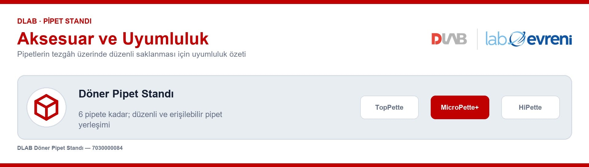 DLAB 7030000084 pipet standının model uyumluluğu