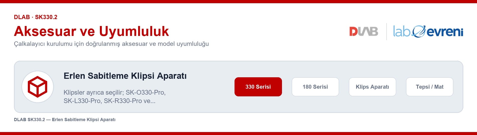 DLAB 18900028 erlen sabitleme klipsi aparatı için çalkalayıcı model uyumluluğu