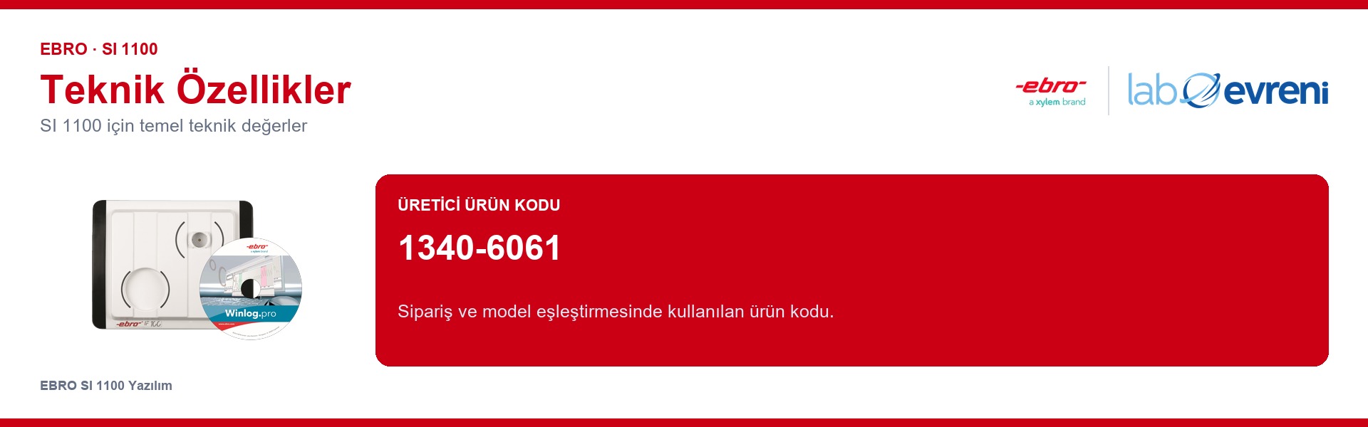 EBRO SI 1100 ürününün temel teknik özellikleri