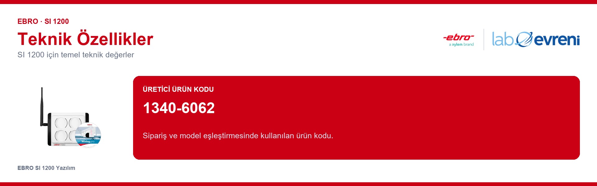 EBRO SI 1200 ürününün temel teknik özellikleri
