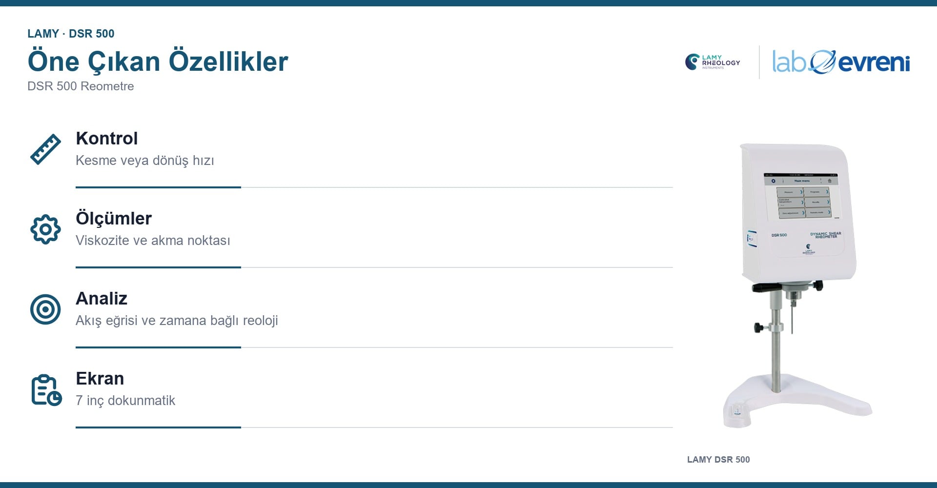LAMY DSR 500 için öne çıkan teknik özellikler ve kullanım bilgileri