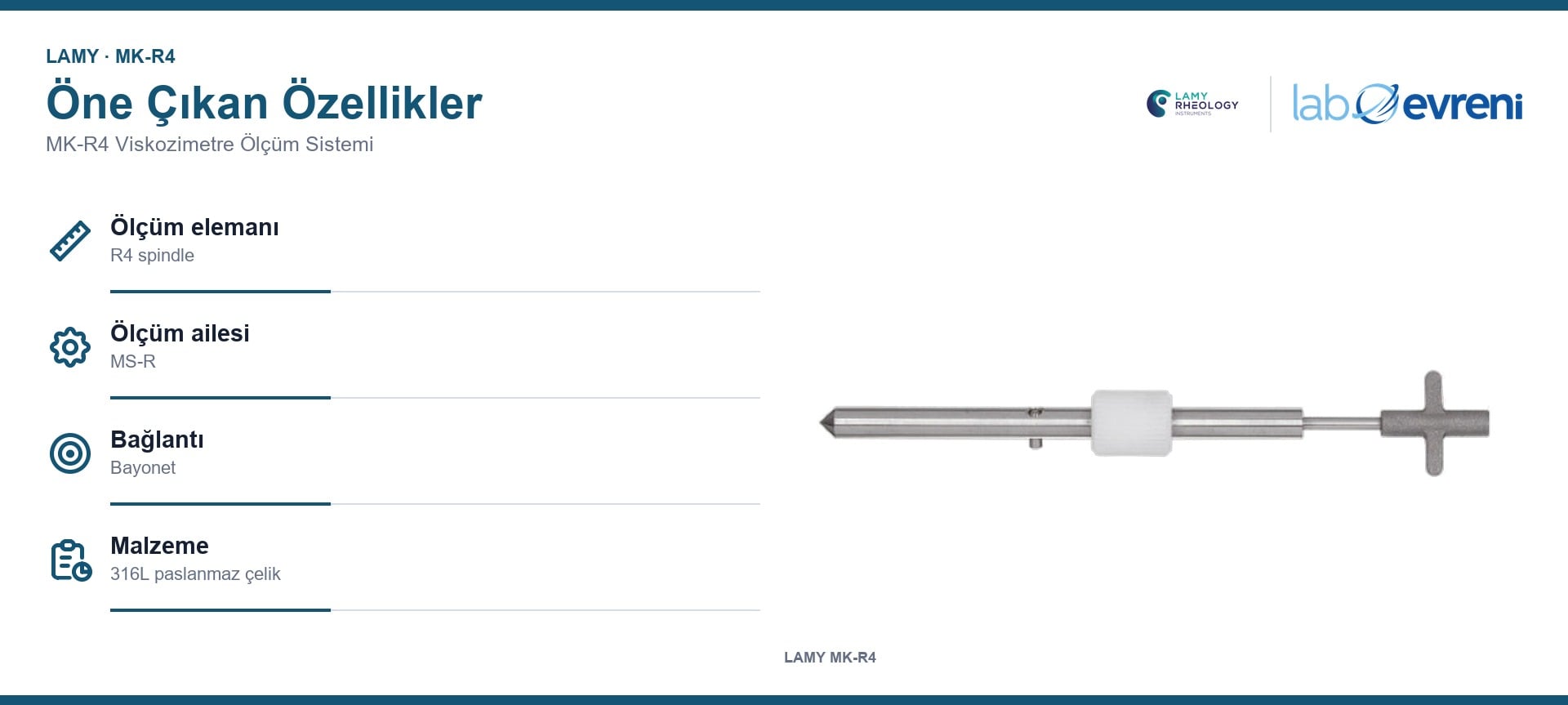 LAMY MK-R4 için öne çıkan teknik özellikler ve kullanım bilgileri