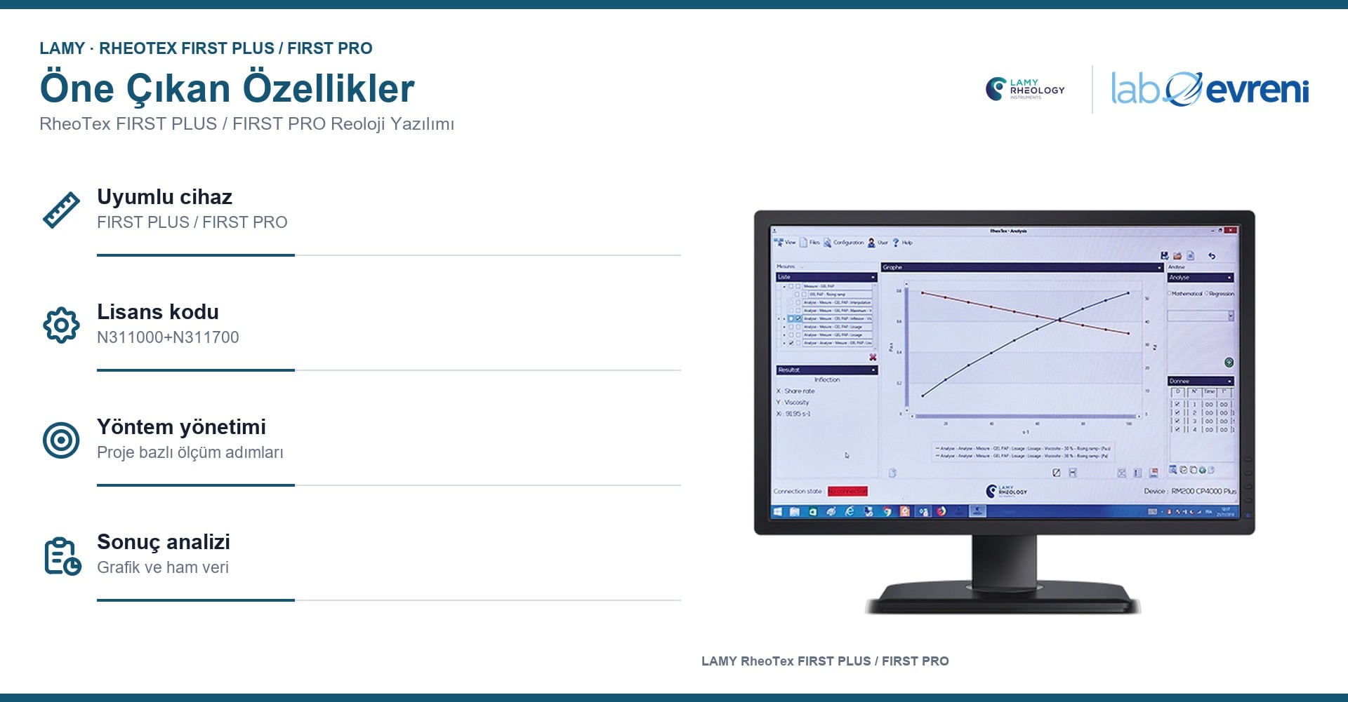 LAMY RheoTex FIRST PLUS / FIRST PRO için öne çıkan teknik özellikler ve kullanım bilgileri