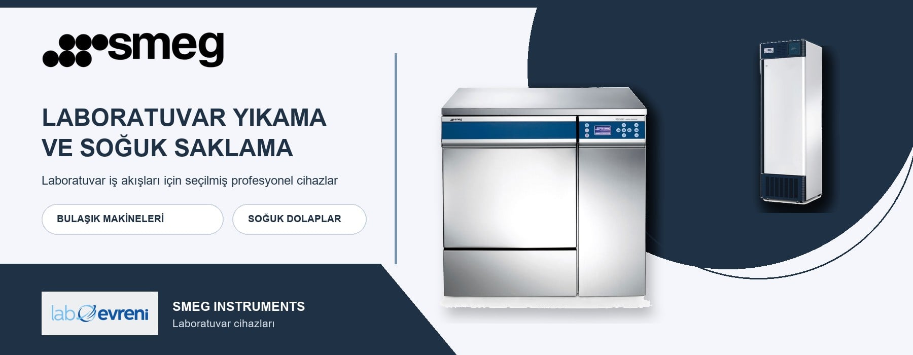 SMEG INSTRUMENTS laboratuvar tipi yıkama cihazı ve dondurucu dolap ürün grupları marka görseli