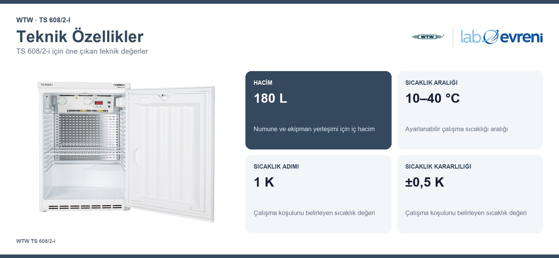 WTW TS 608/2-i teknik özellikleri ve 208450 sipariş kodu