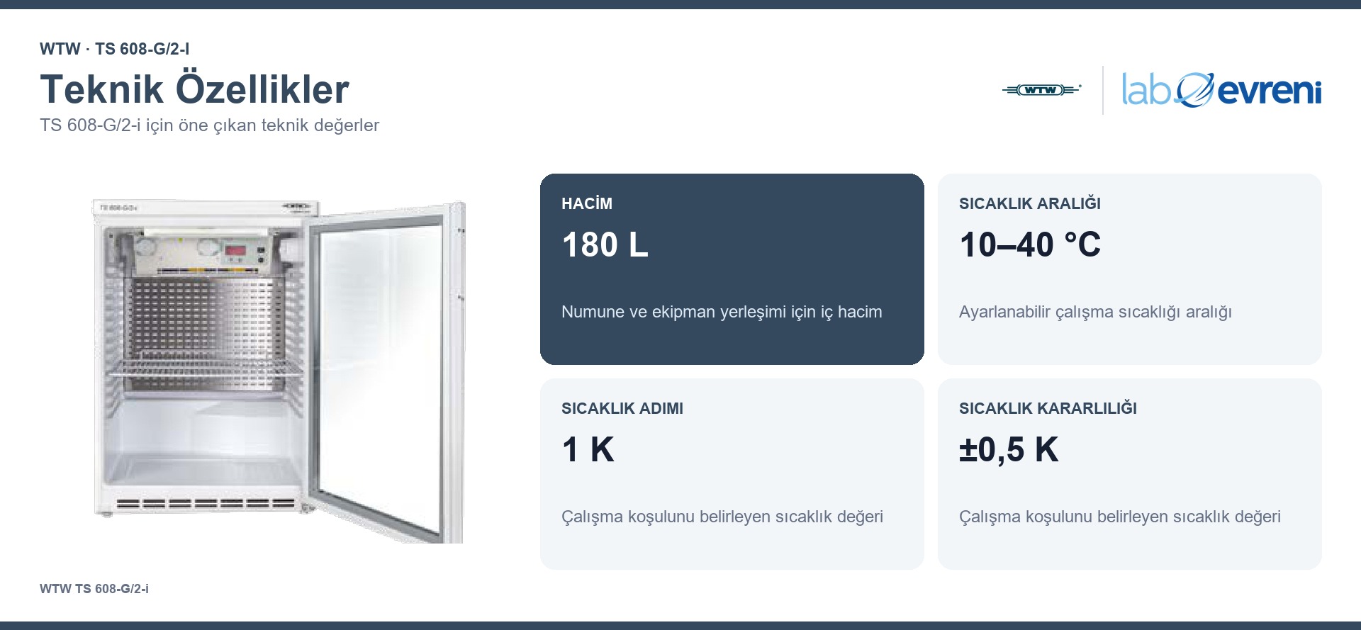 WTW TS 608-G/2-i teknik özellikleri ve 208452 sipariş kodu
