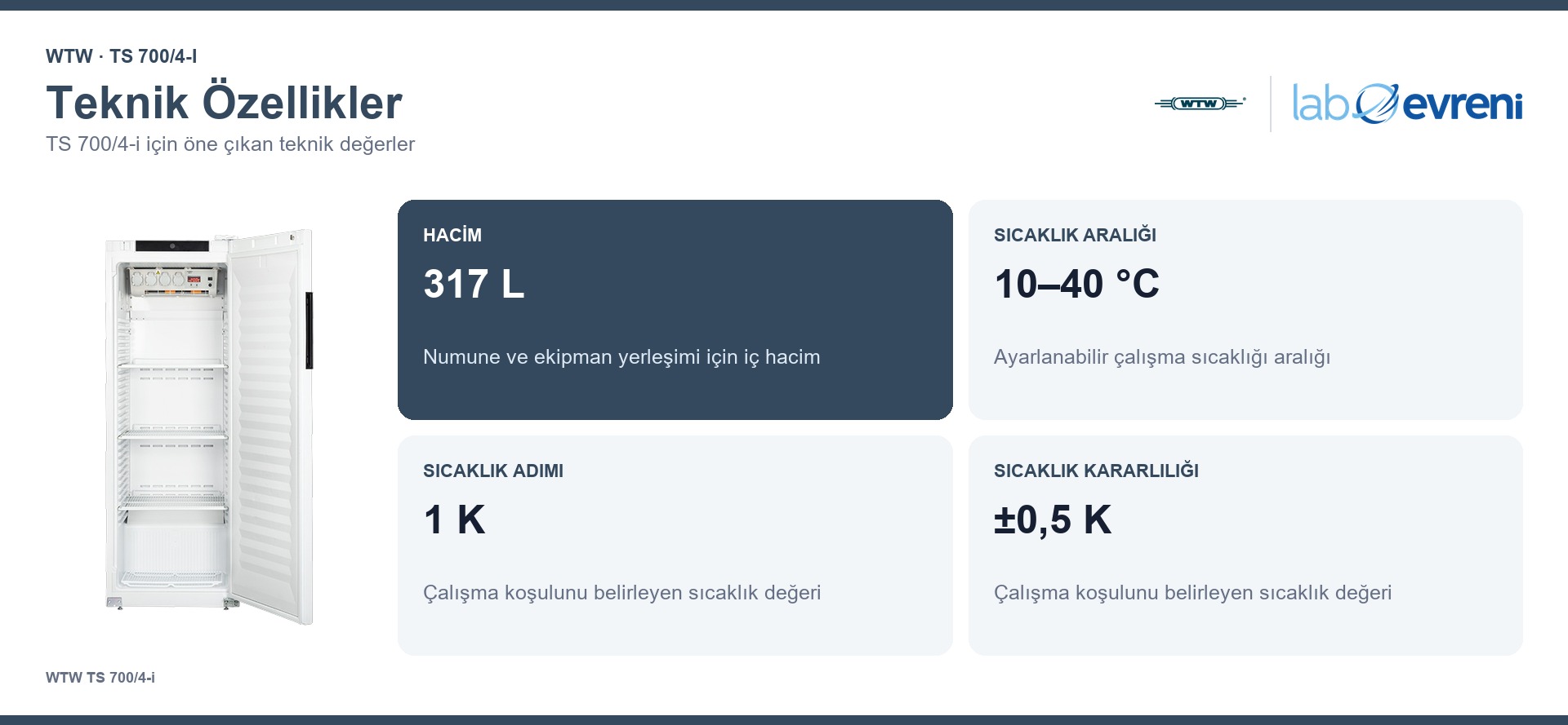 WTW TS 700/4-i teknik özellikleri ve 208464 sipariş kodu