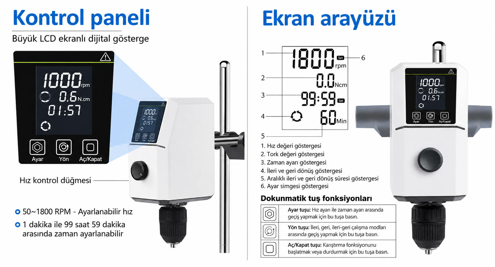 SLAB SR-OES-30LFR Mekanik Karıştırıcı tanıtım görseli
