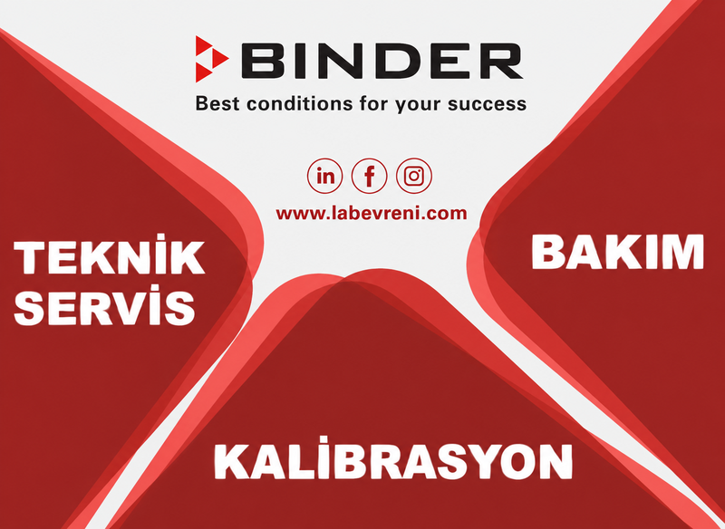 Binder teknik servis, bakım ve kalibrasyon