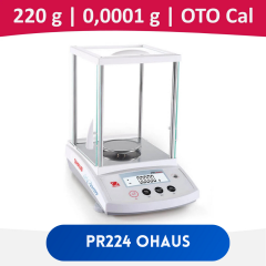 OHAUS PR 224 Analitik Terazi | 220 g | 0.0001 g | Oto Kalibrasyon