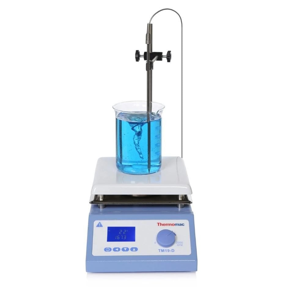THERMOMAC TM 19 D Isıtıcılı Manyetik Karıştırıcı | Dijital | 2000 Rpm | 350 °C | 5 Litre