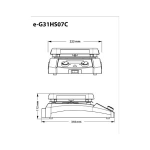 OHAUS Guardian® 3000 Isıtıcılı Manyetik Karıştırıcı 178 x 178 mm  +5... 500 °C  80... 1.600 rpm  15 L