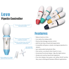 DLAB | Levo Yeşil Pipet Pompası Cam ve Plastik Pipetlere Uyumlu 0.1 - 100 mL