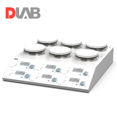 DLAB MS-H280-S6 | Dijital Isıtıcılı Manyetik Karıştırıcı 1500 rpm | 25 - 280 °C | 6 x 3 L