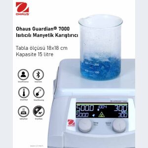 OHAUS Guardian® 7000 Isıtıcılı Manyetik Karıştırcı 18 X 18 cm