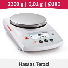 Ohaus PR 2202/E Hassas Terazi 2.200 gr | 0,01 gr | 180 mm