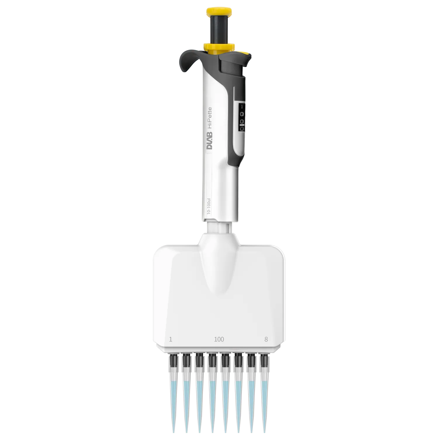 DLAB HiPette 7030603008 8 Kanallı Ayarlanabilir Mekanik Pipet | 10-100 µL