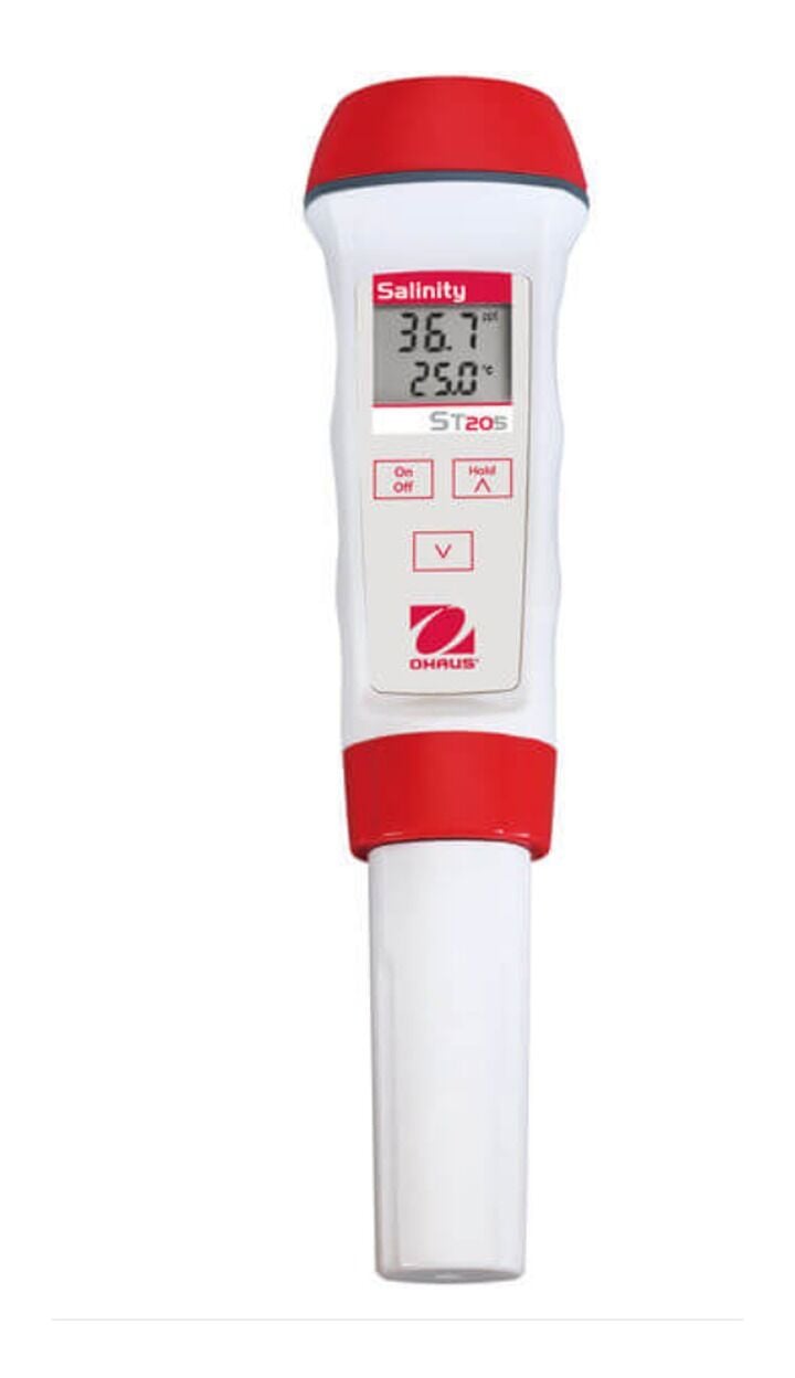 OHAUS ST 20S Cep Tipi Tuzluluk Ölçer | 0,0 – 80,0 ppt;0,0 – 99,0 °C | ± %1,5 / ± 0,5 °C