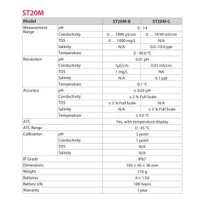 OHAUS ST 20M-B Cep Tipi Multiparametre Ölçer | TDS | İLETKENLİK | pH