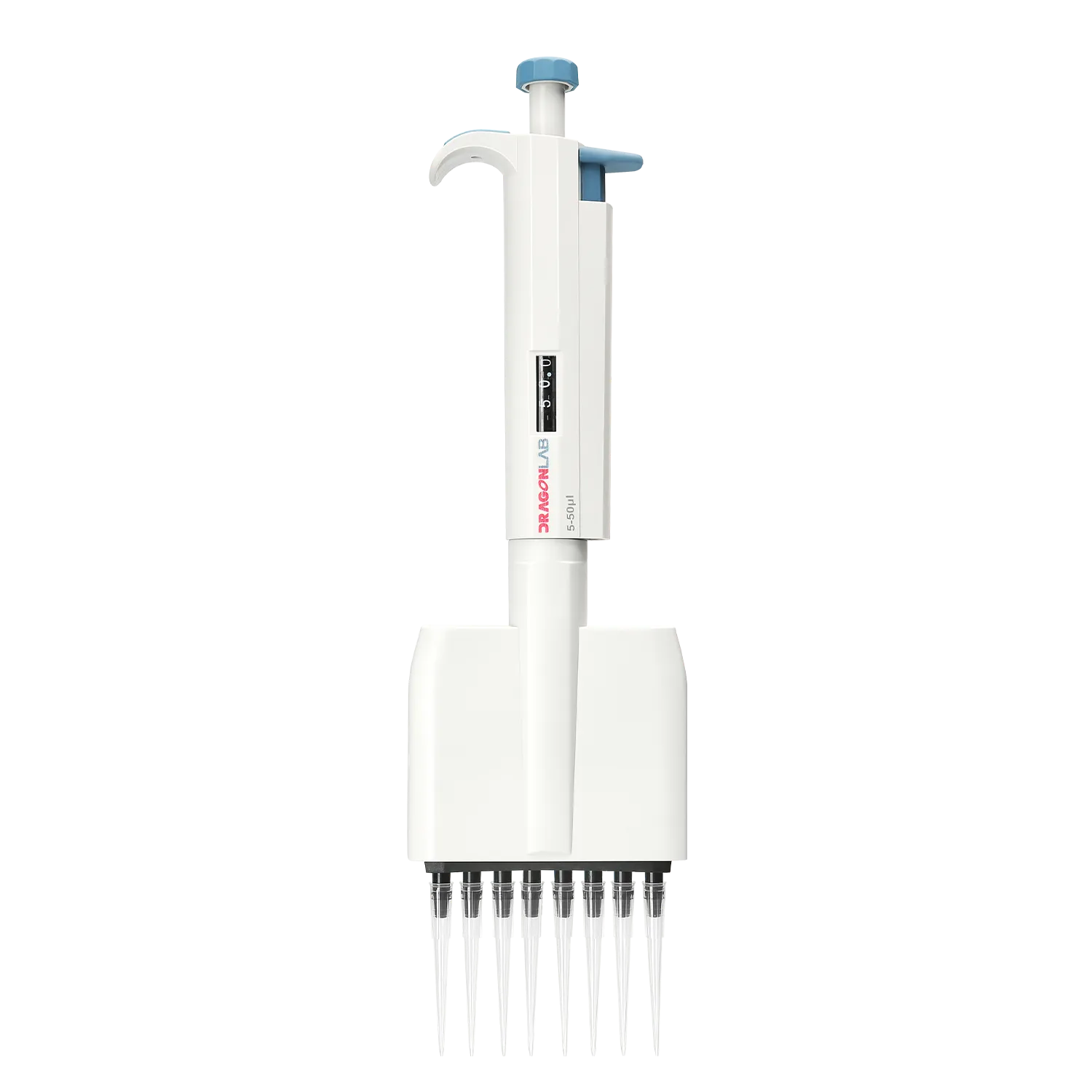 DLAB TopPette 7010103012 8 Kanallı Ayarlanabilir Mikropipet | 50-300 µL