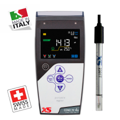 XS Cond 70 Vio Portatif İletkenlik Ölçer 2301T İletkenlik Elektrotu ile 0.00... 200 mS