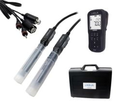 HORIBA LAQUA PC210-K Portatif pH ve İletkenlik Ölçer | Çift Kanallı | Elektrotlar Dahil Set