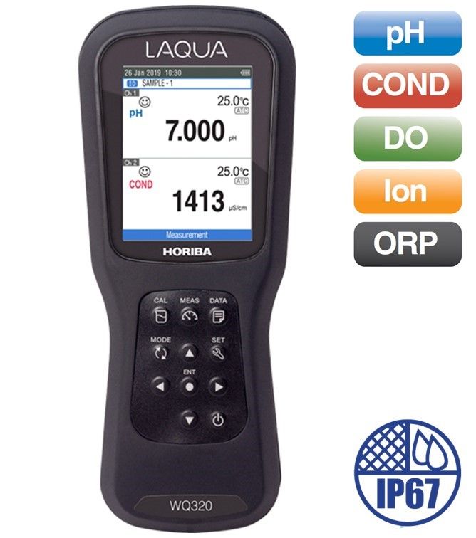 HORIBA LAQUA WQ-320-K Portatif Multiparametre Ölçer | Çift Kanallı | pH/ORP/EC/DO