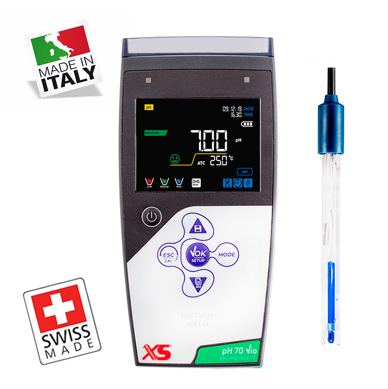 XS pH 70 Vio Portatif pH Metre 201T Elektrod ile