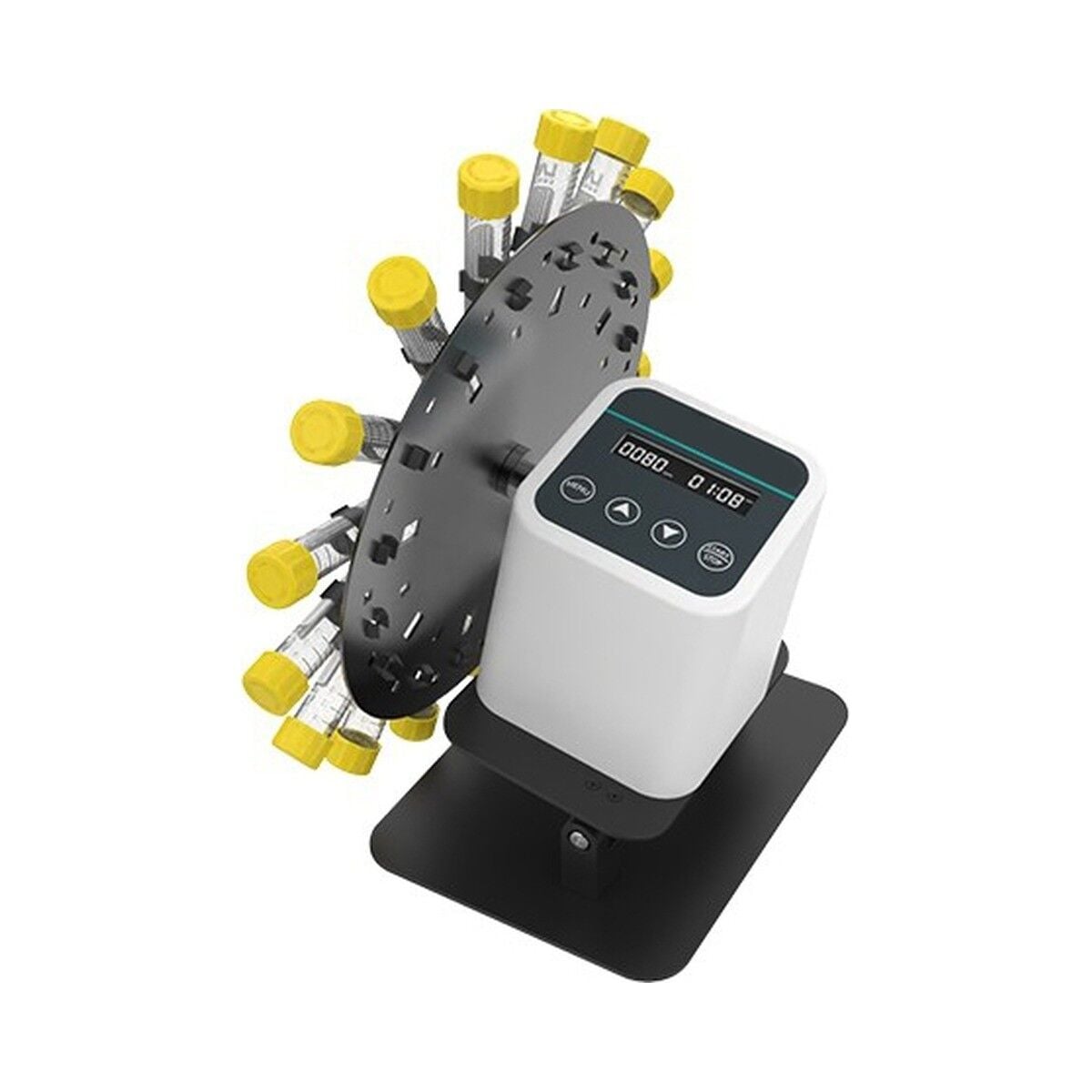SERLAB SR-RMO-80 Döner Mikser Çalkalayıcı | 20-80 RPM | Zamanlayıcılı