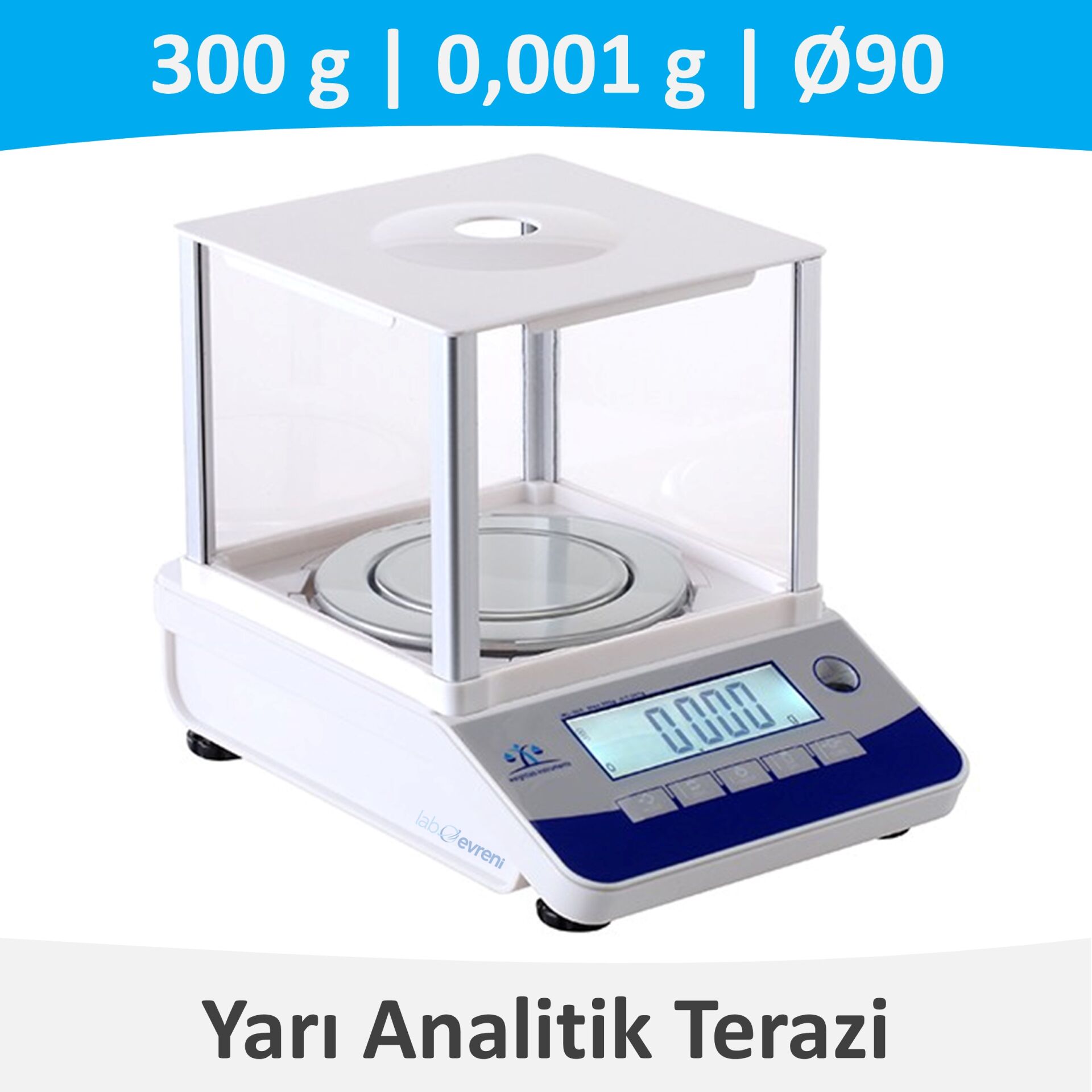 Weightlab WL-303L Yarı Analitik Terazi  300 gr / 0.001 gr