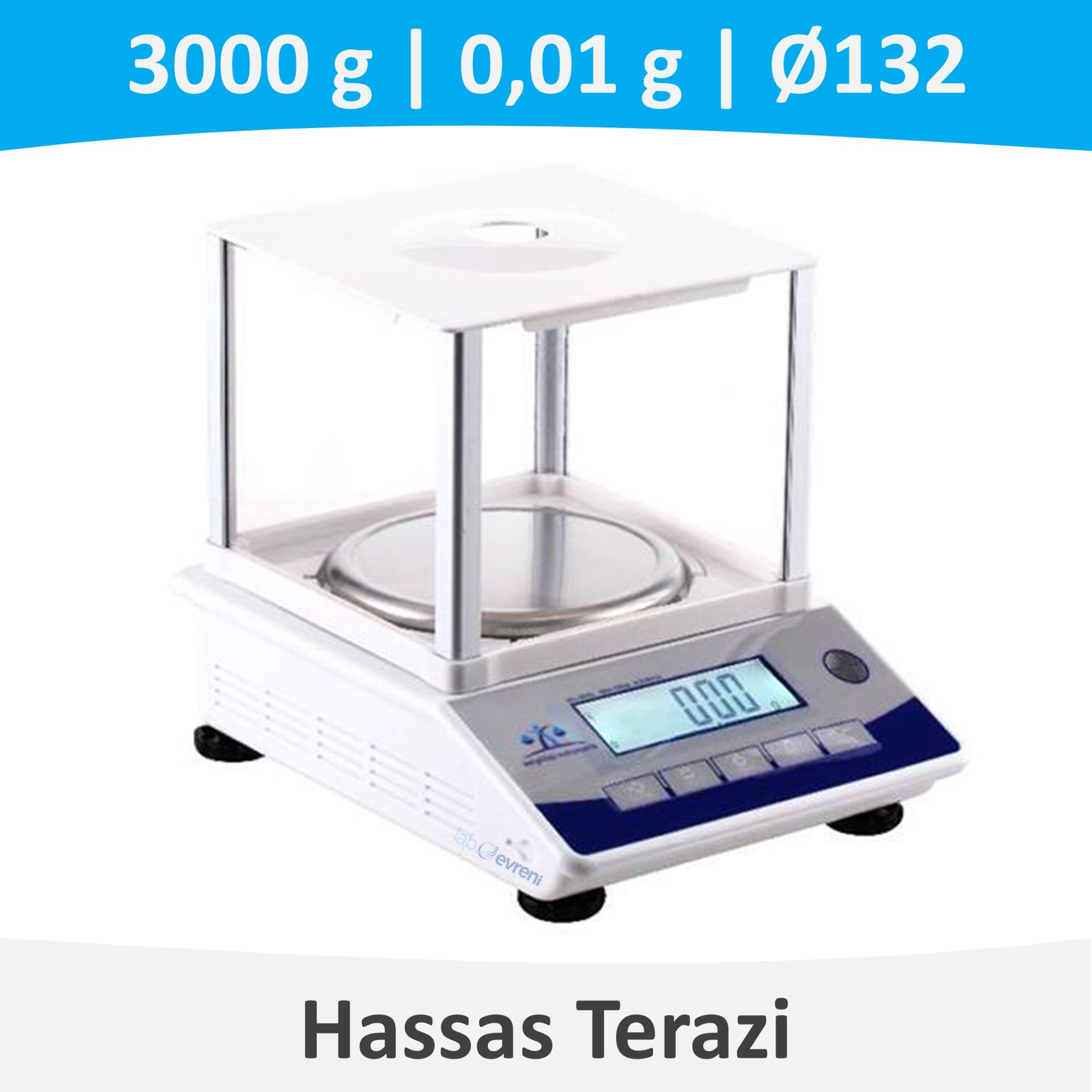 Weightlab WL-3002L Hassas Terazi  3000 gr / 0.01 gr
