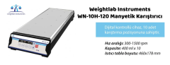 Weightlab WN-10H-120 Isıtıcılı Manyetik Karıştırıcı  10 X 400 ml /  300... 1500 rpm