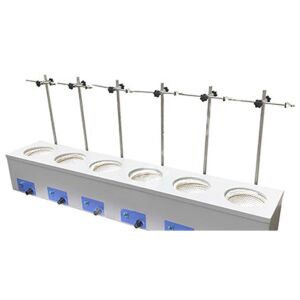 Weightlab WF-6BAK1000 Analog 6 Gözlü Karıştırıcılı Çoklu Balon Isıtıcı 6x1000 / 450°C / 1400rpm