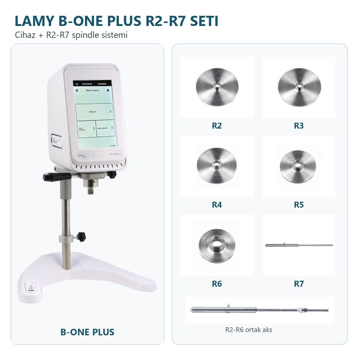 Lamy B-One Plus Rotasyonel Viskozimetre  200 - 240.000.000 Mpa·S  R-2 To R-7 Spindle Set İle