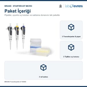 BRAND Pipet Seti Transferpette S 705890 Starter-Kit Micro