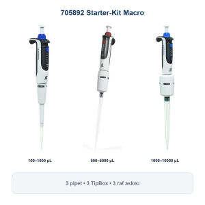 BRAND Pipet Seti Transferpette S 705892 Starter-Kit Macro