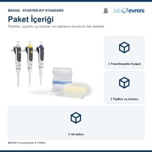 BRAND Pipet Seti Transferpette S 705893 Starter-Kit Standard