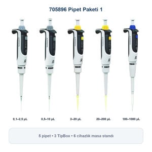 BRAND Pipet Seti Transferpette S 705896 Pipet Paketi 1