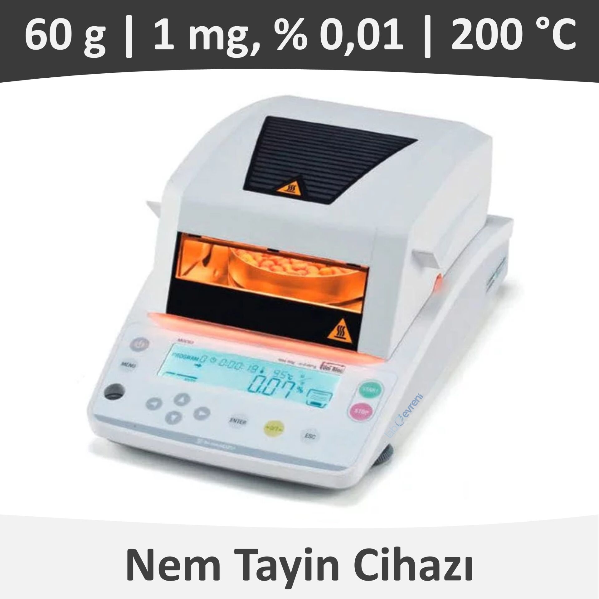 SHIMADZU MOC 63u Nem Tayin Cihazı | 200 °C | 60 gr | 1 mg