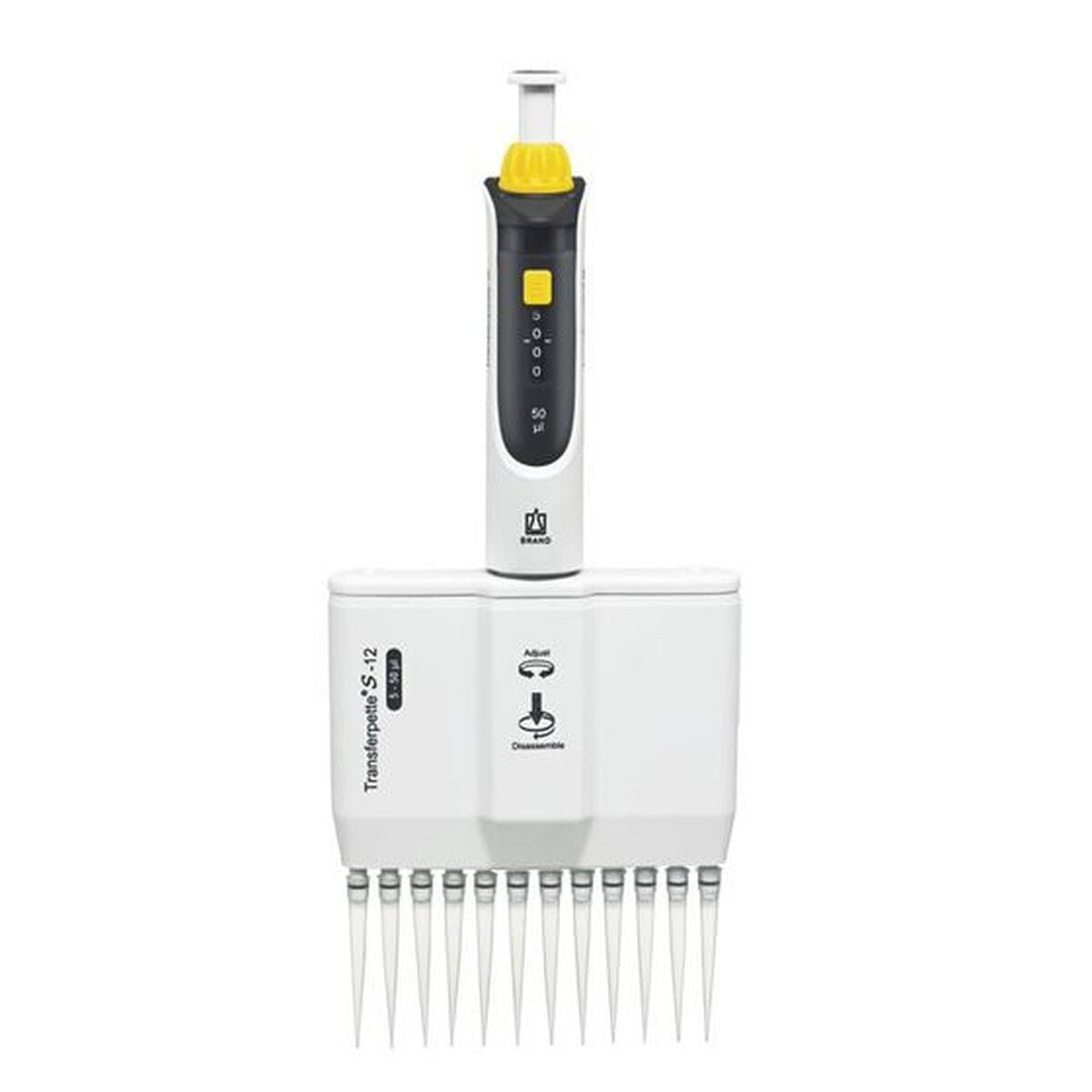 BRAND Transferpette S-12 705926 5–50 µL Çok Kanallı Pipet