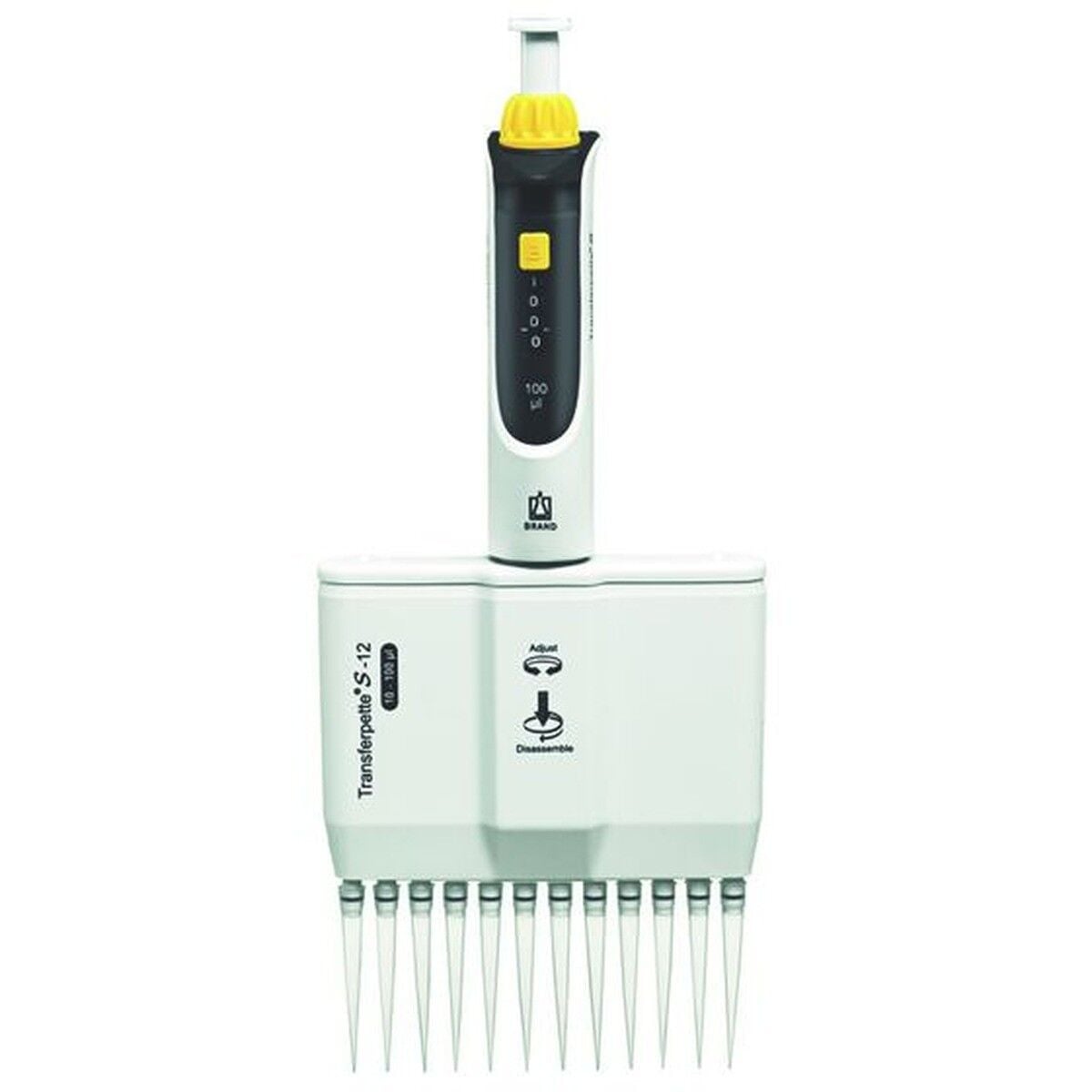 BRAND Transferpette S-12 705928 10–100 µL Çok Kanallı Pipet