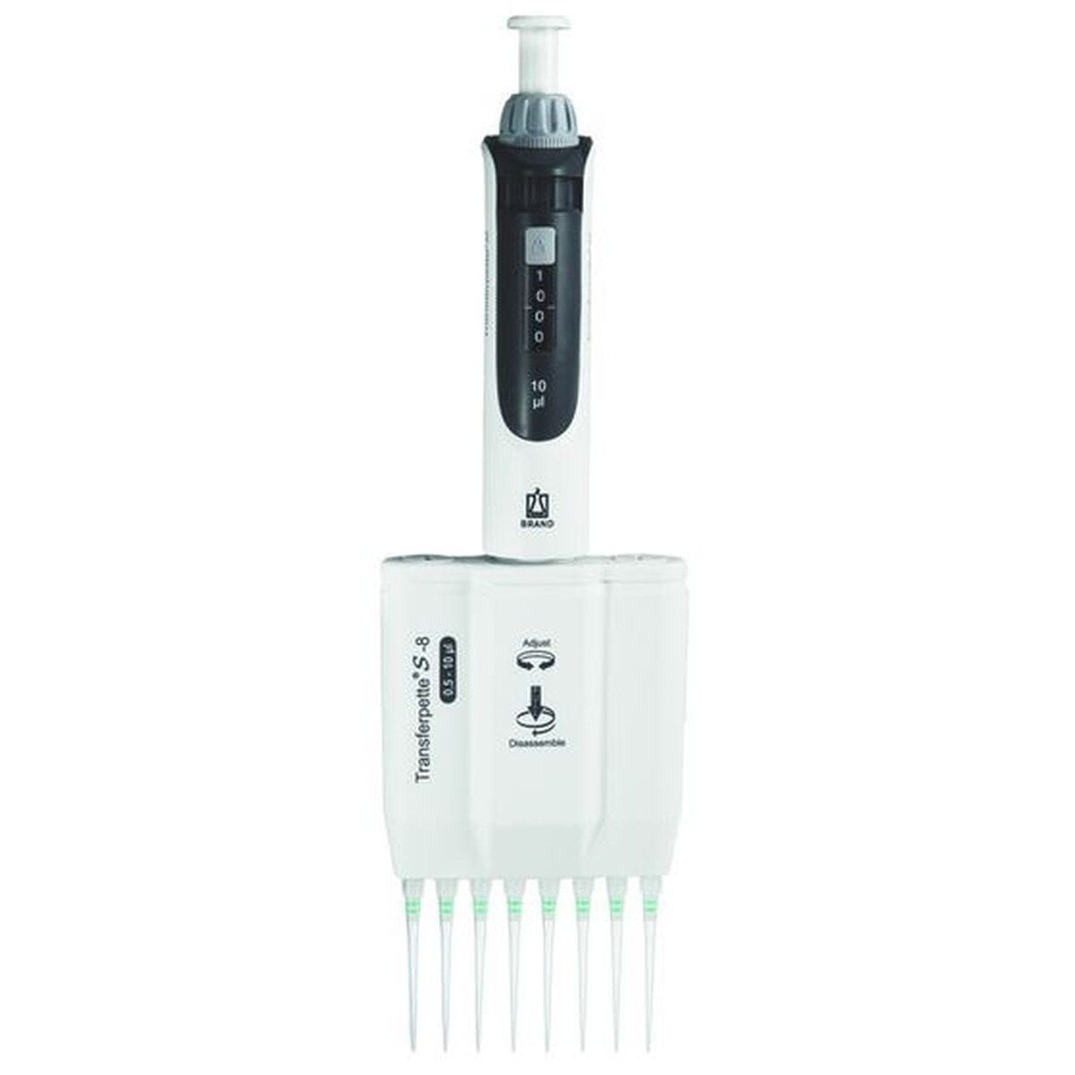BRAND Transferpette S-8 705900 0,5–10 µL Çok Kanallı Pipet