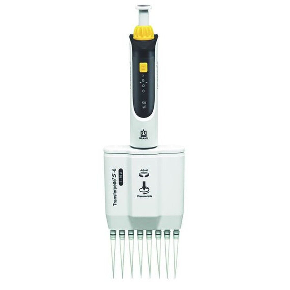 BRAND Transferpette S-8 705906 5–50 µL Çok Kanallı Pipet