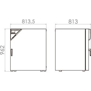 BINDER FED 260 Ayarlanabilir Fanlı Etüv +10... 300 °C / 116 L