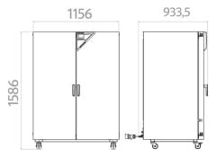 BINDER FED 720 Ayarlanabilir Fanlı Etüv +5... 300 °C / 720 L