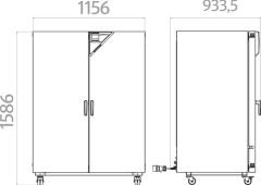BINDER ED 720 Etüv +5... 300 °C / 743 L