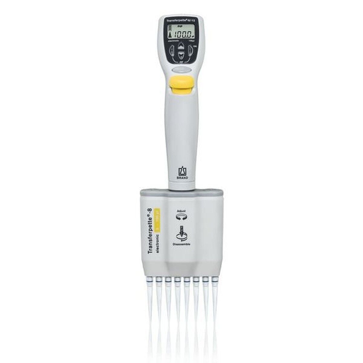 BRAND Transferpette Electronic-8 705403 5–100 µL Çok Kanallı Pipet
