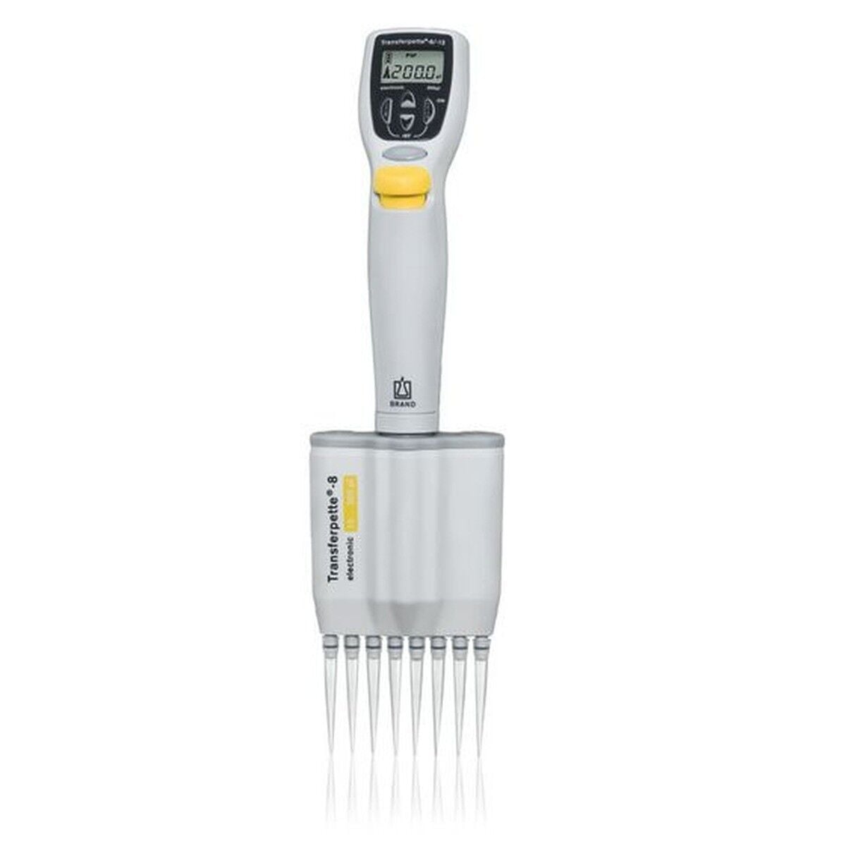 BRAND Transferpette Electronic-8 705404 10–200 µL Çok Kanallı Pipet